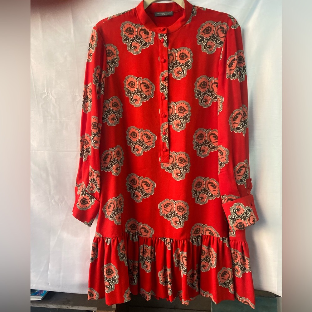 Alexander McQueen Silk Mini Dress